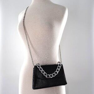 Urban Expressions Teagan Reptile Embossed Vegan Crossbody Shoulder Bag Purse